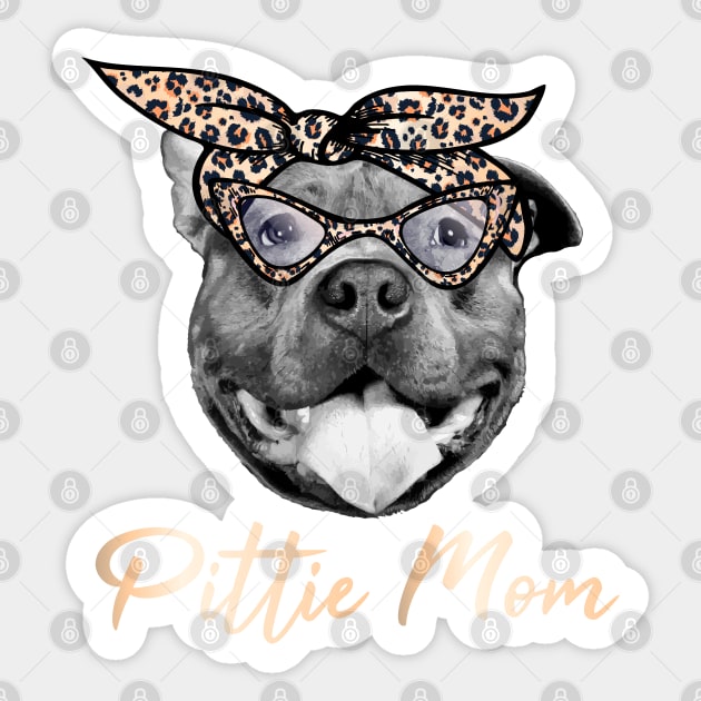 Pittie Mom Sticker by PrettyPittieShop